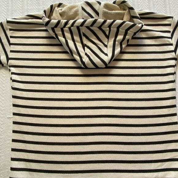 FOR THE REPUBLIC Junior XS IVORY striped  HOODIE - Picture 5 of 7